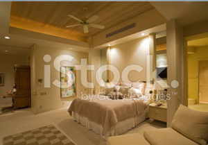Stock photo of a bedroom design