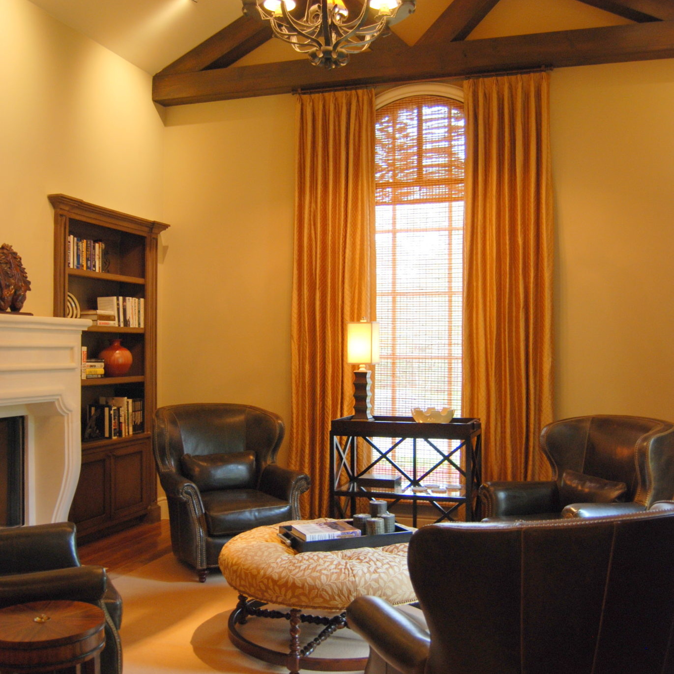 Rustic living room interior design