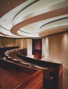 Conference room interior design at American General