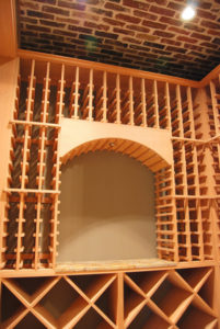 Newly built wine cellar design