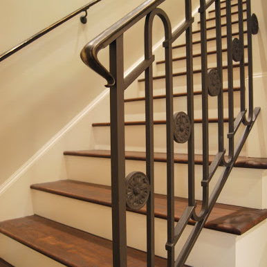 Wooden stairway design