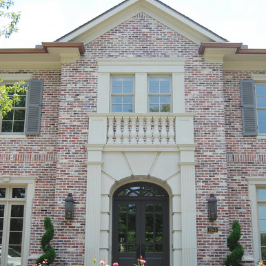 Front exterior of a brick home