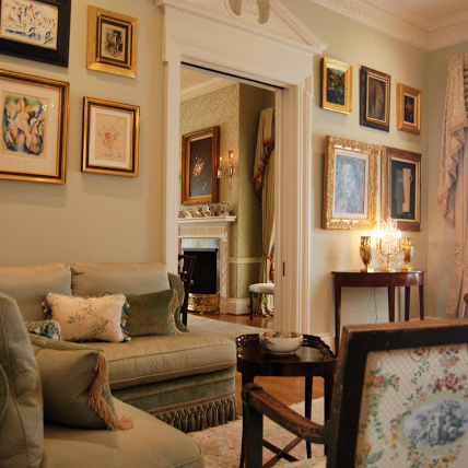 River Oaks living room interior design